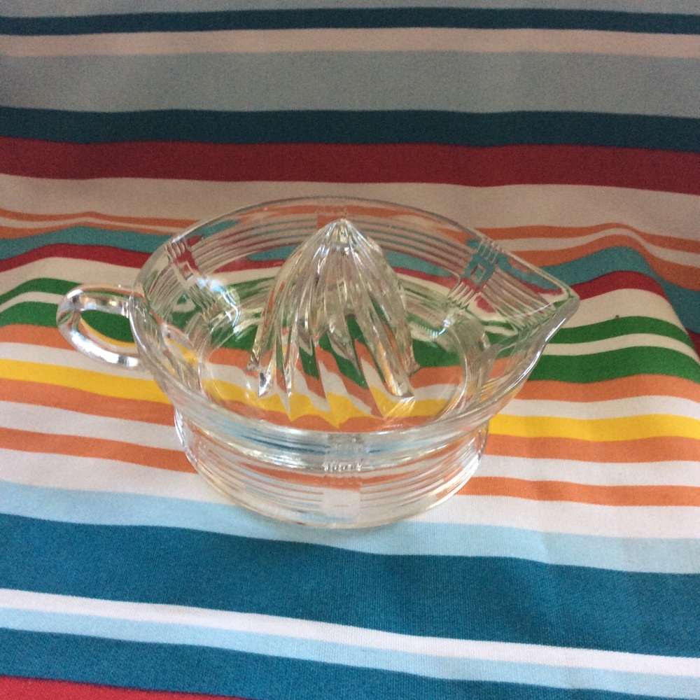 Vintage Antique Large Juicer clear Art Deco style